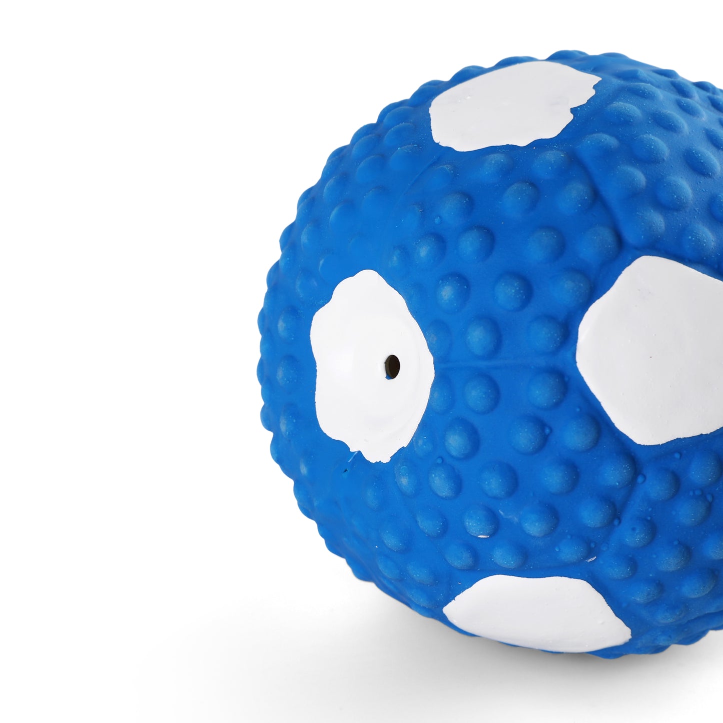 Latex Squeaky Soccer Ball Dog Toy (Blue)