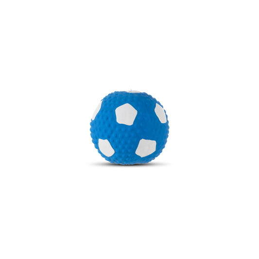Latex Squeaky Soccer Ball Dog Toy (Blue)