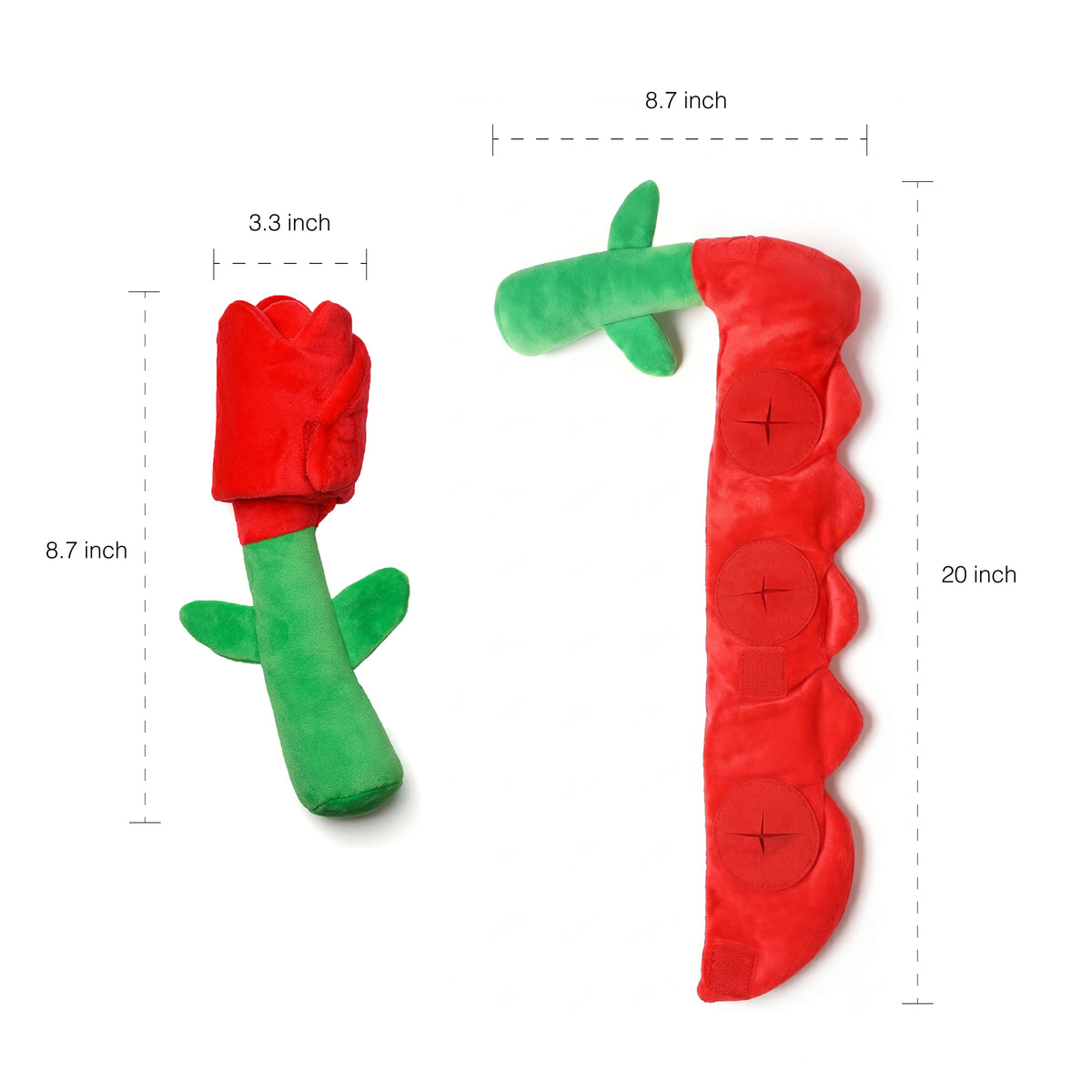 Interactive Foldable Rose Plush Puzzle Dog Snuffle Toy