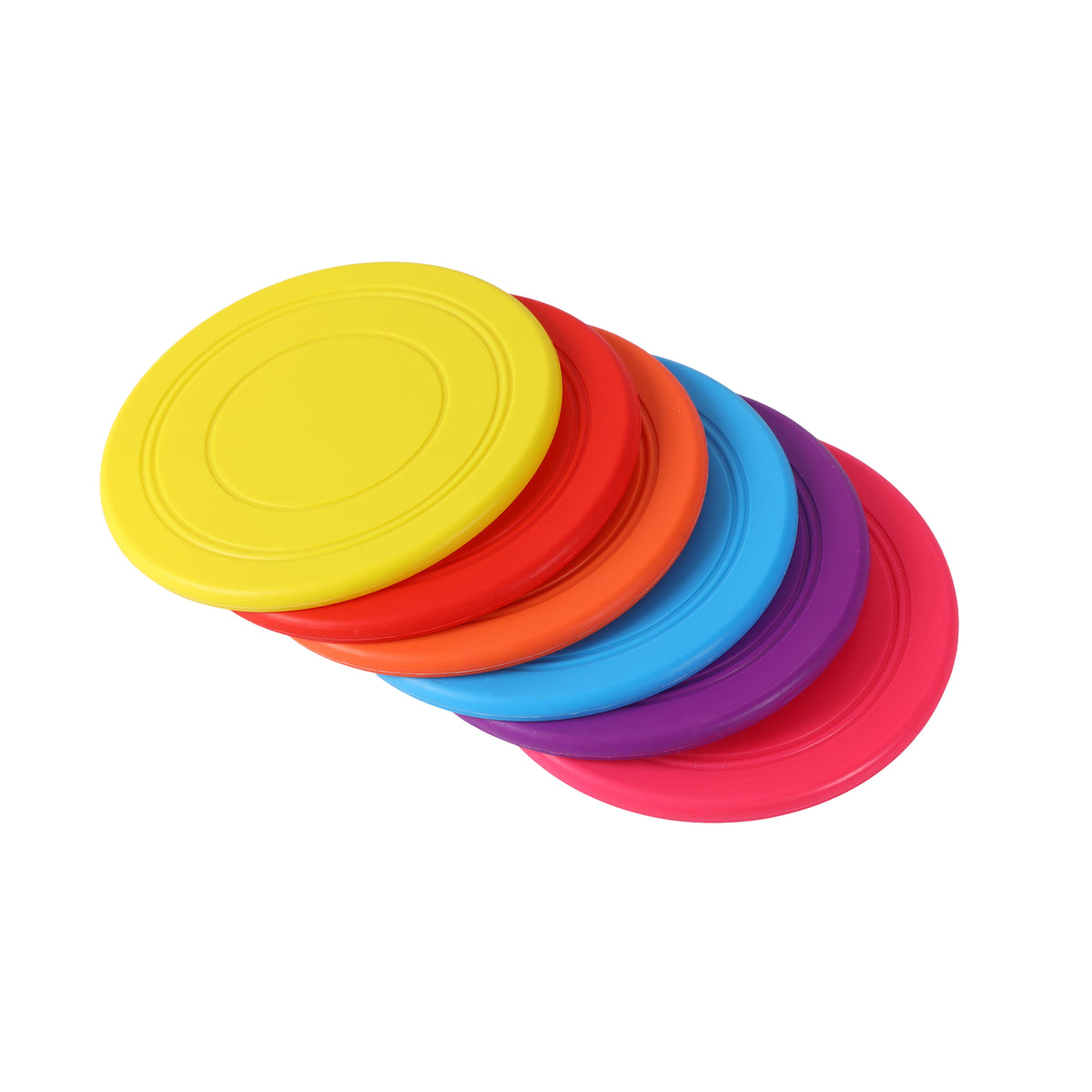 Flexible TPR Soft Frisbee for Dogs 7 Inch Blue