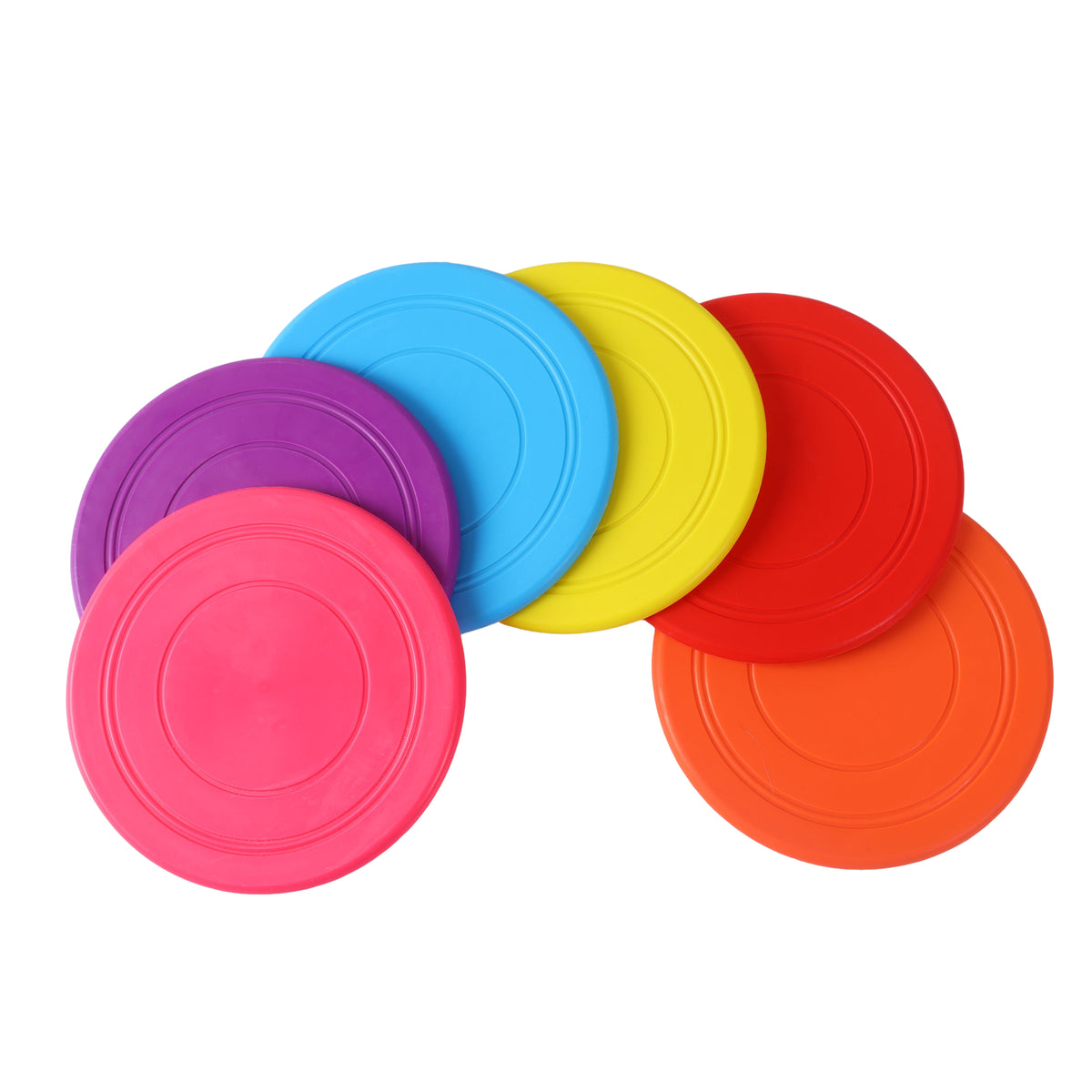 Flexible TPR Soft Frisbee for Dogs 7 Inch Blue
