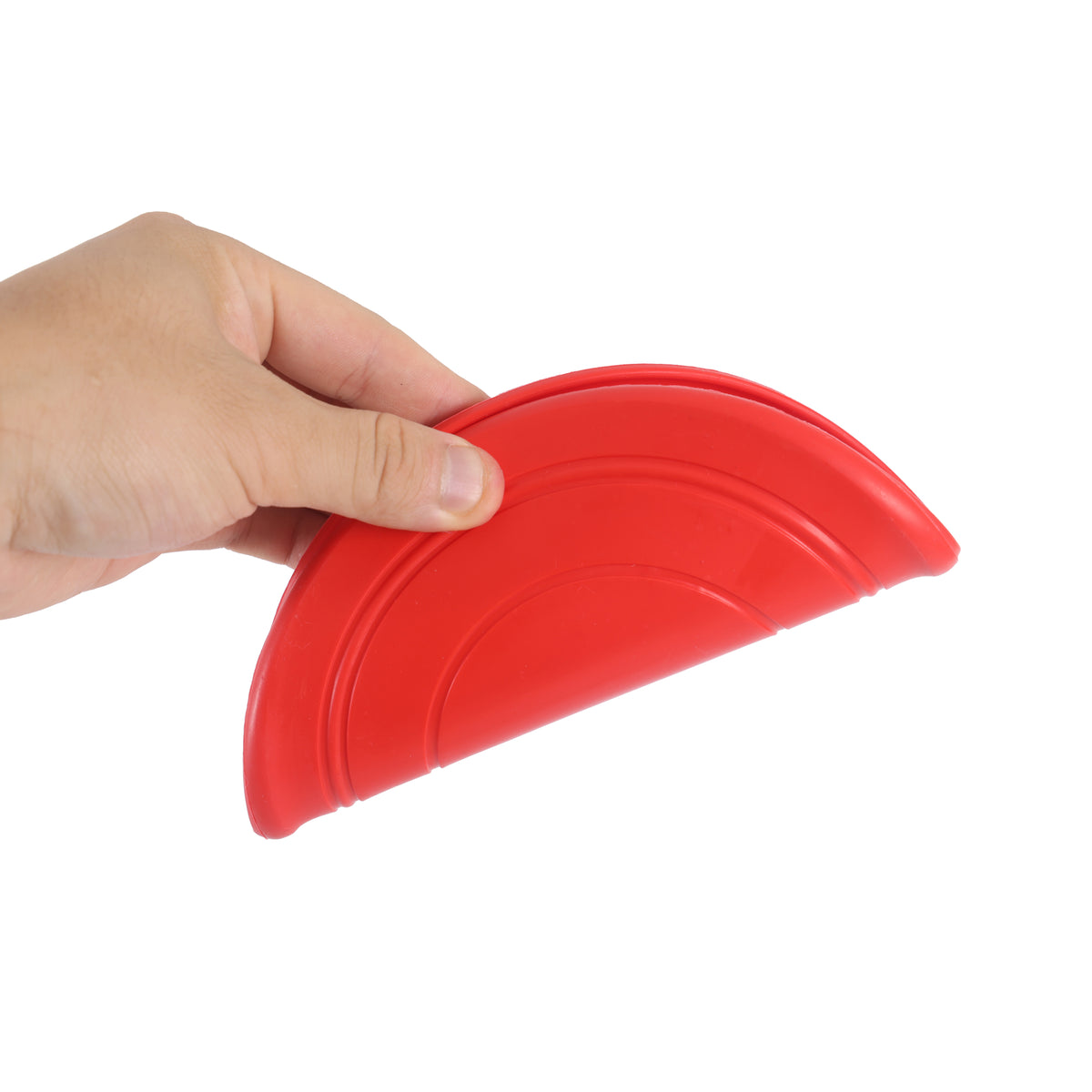 Flexible TPR Soft Frisbee for Dogs 7 Inch Red