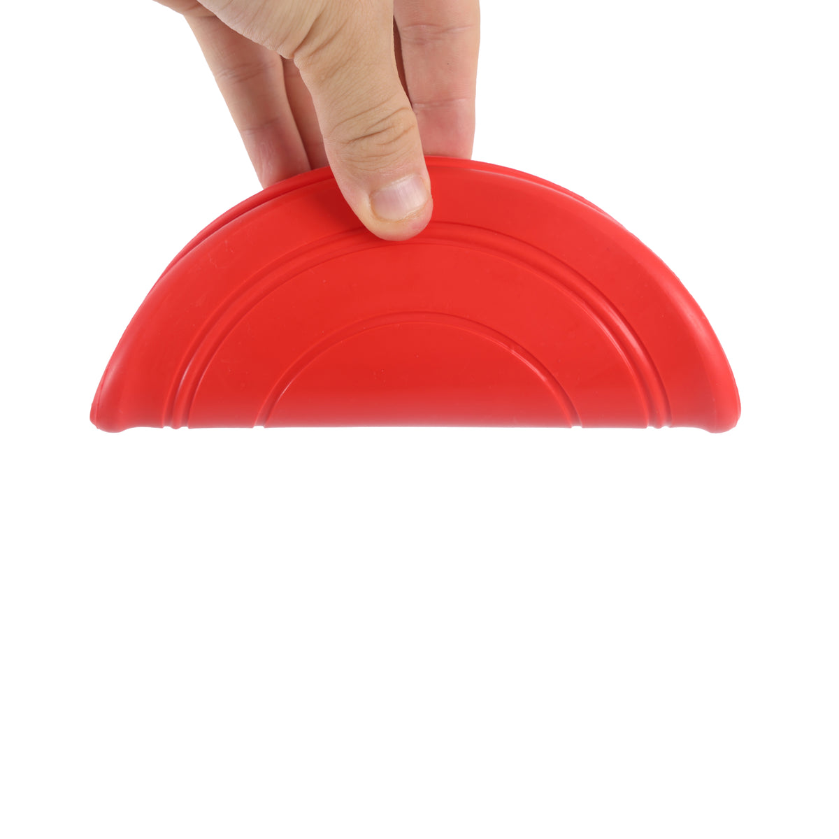 Flexible TPR Soft Frisbee for Dogs 7 Inch Red