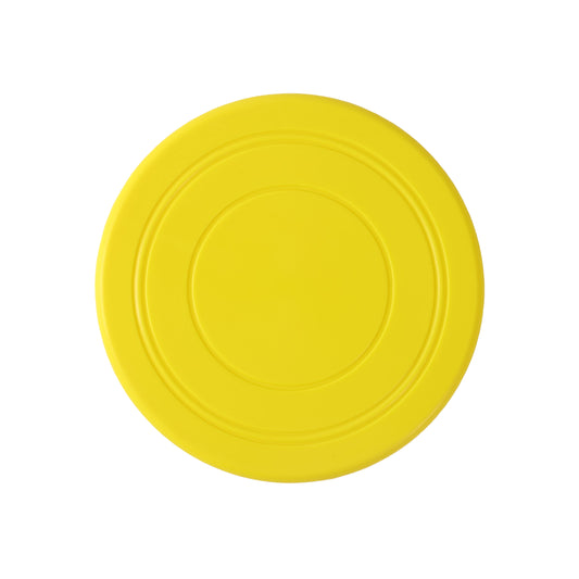 Flexible TPR Soft Frisbee for Dogs 7 Inch Yellow