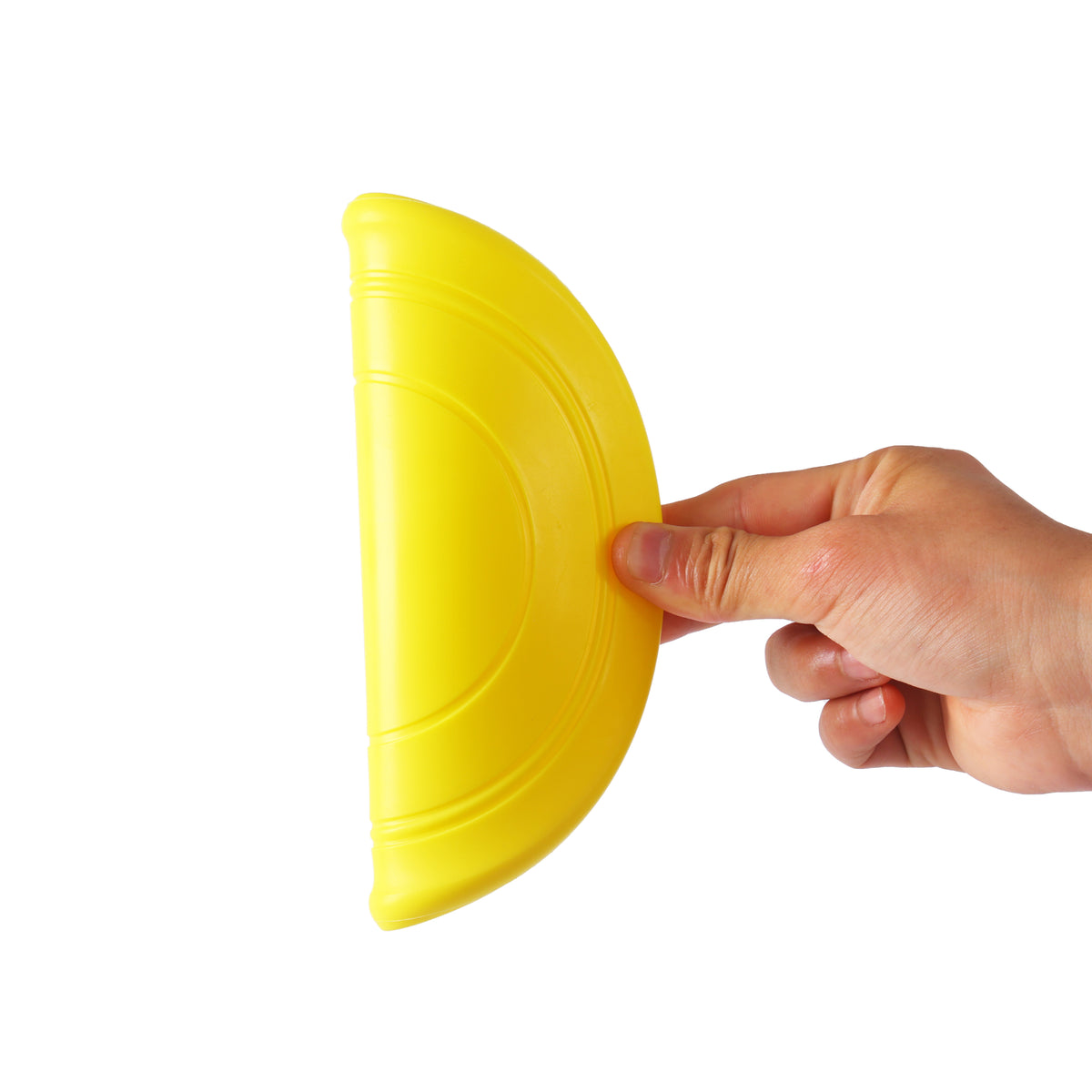 Flexible TPR Soft Frisbee for Dogs 7 Inch Yellow
