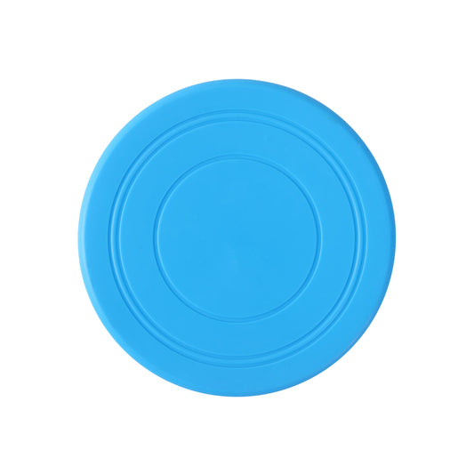 Flexible TPR Soft Frisbee for Dogs 7 Inch Blue