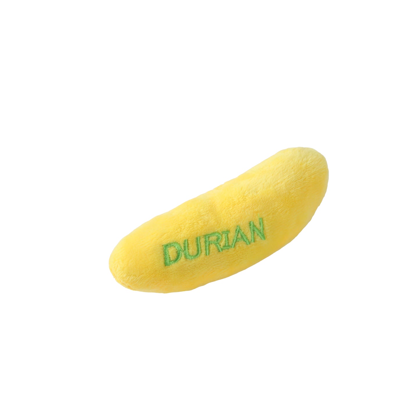 Interactive Plush Durian Squeaky Crinkle Dog Toy