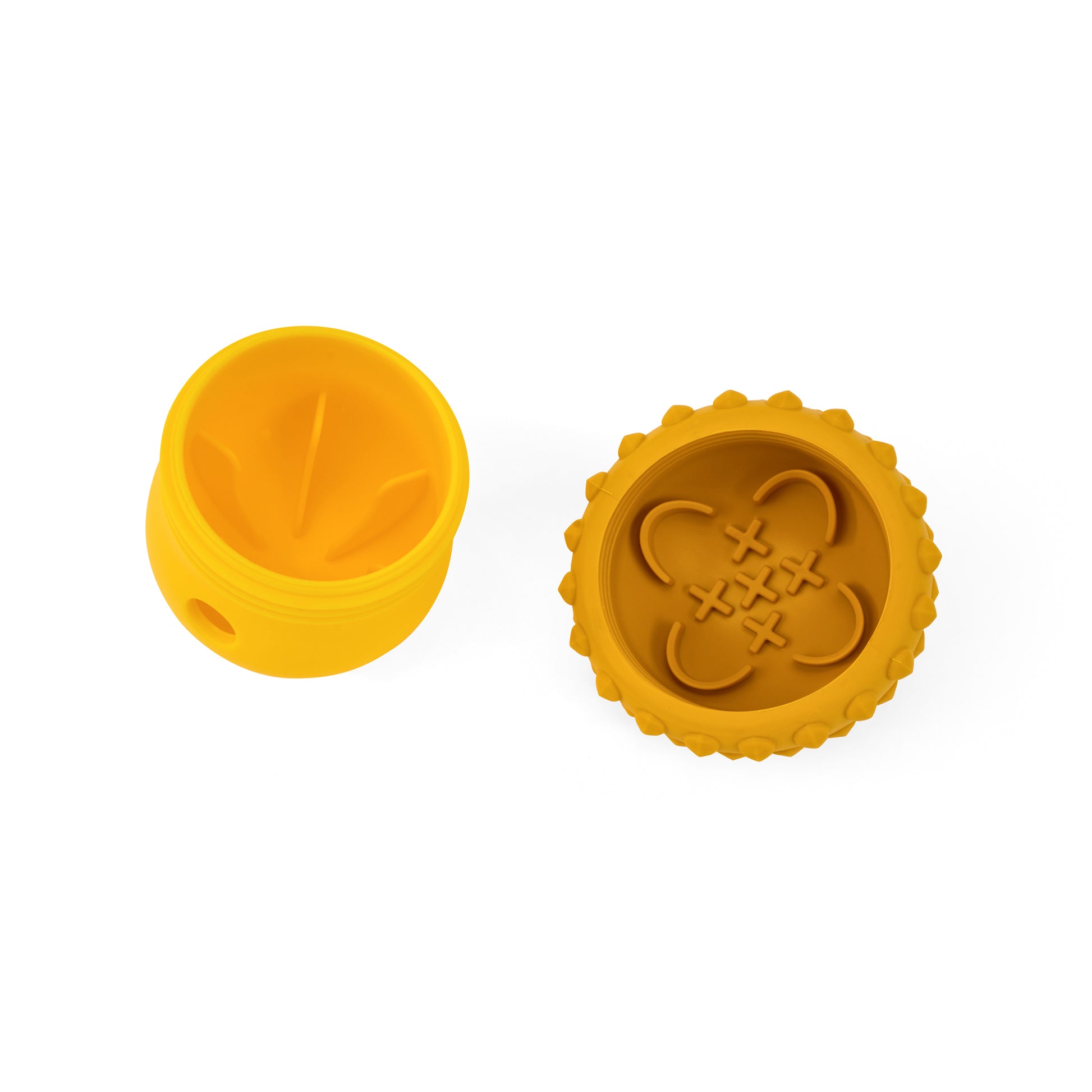 Yellow Interactive Treat Dispenser - Fun Pet Engagement