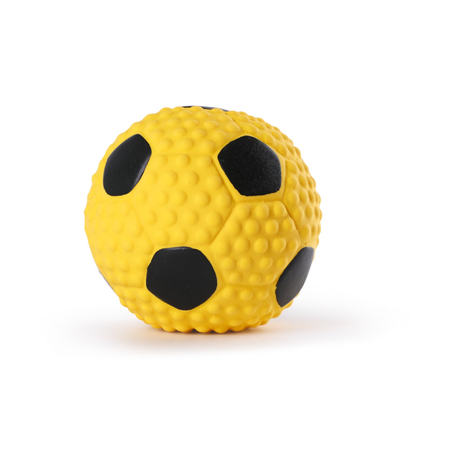 Latex Squeaky Soccer Ball Dog Toy (Yellow)