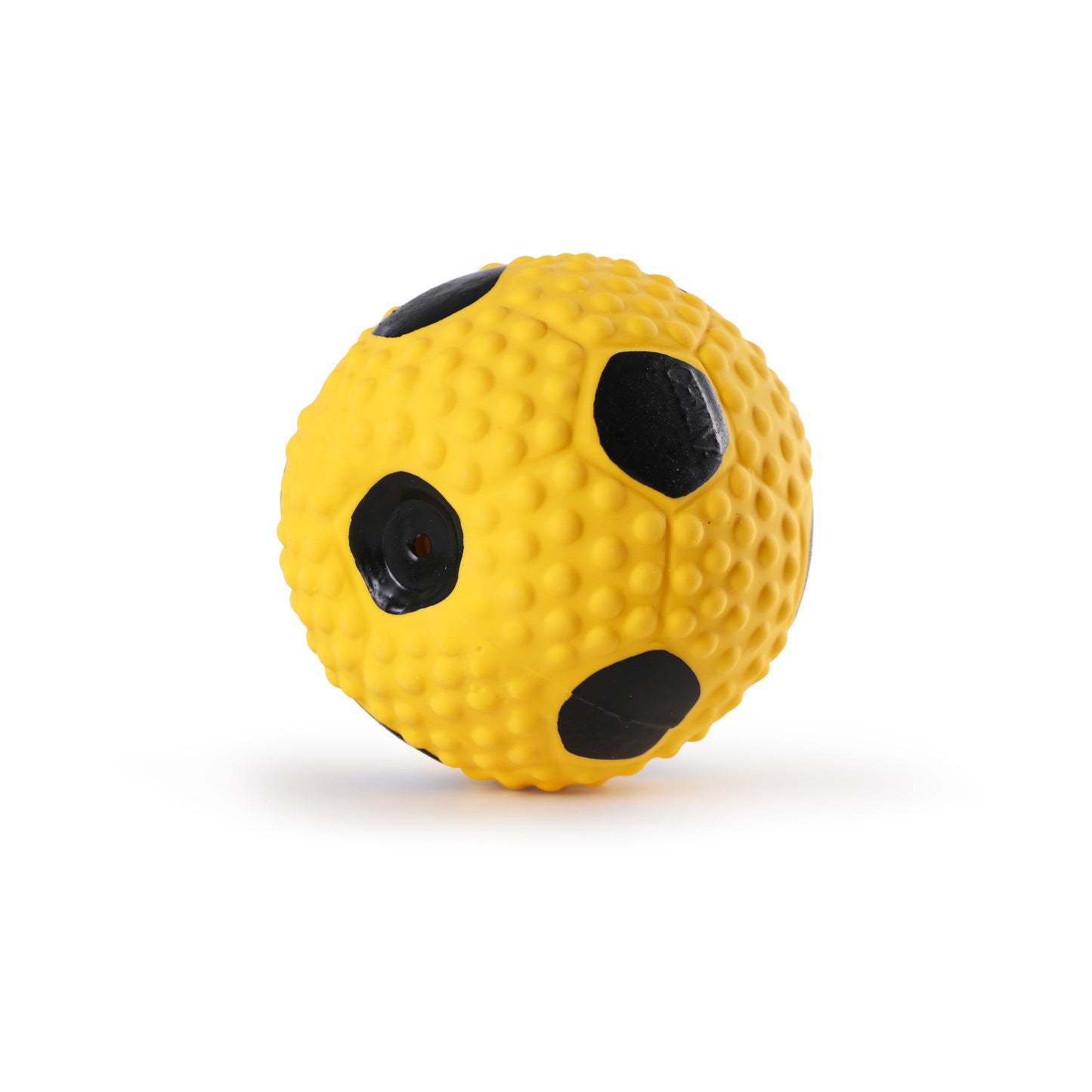 Latex Squeaky Soccer Ball Dog Toy (Yellow)