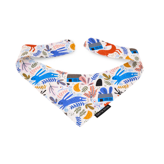 Furry Tale Forest Dog Bandana (100% Cotton, High Quality 140 GSM Fabric)