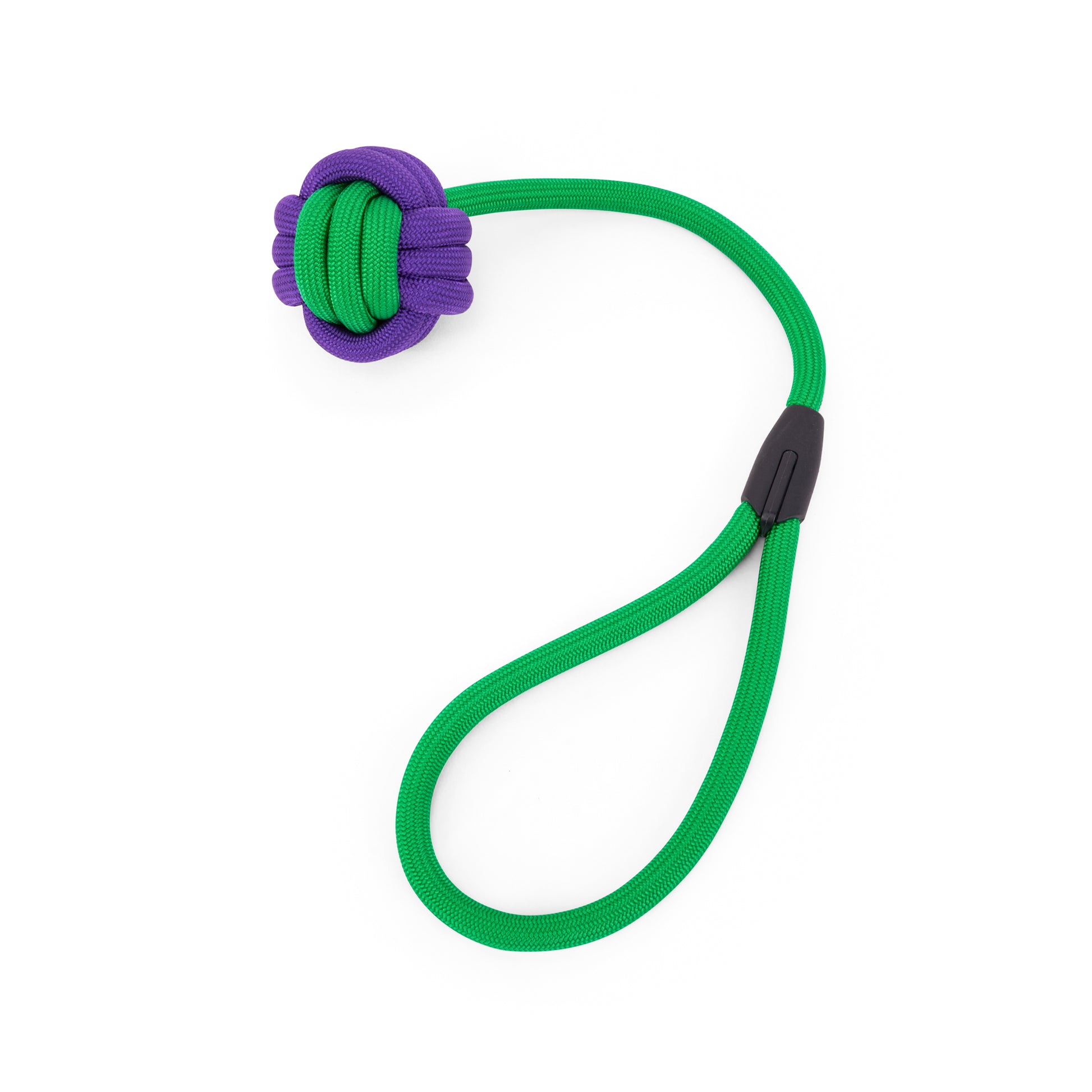 Interactive Rope Dog Toy (Green + Purple)