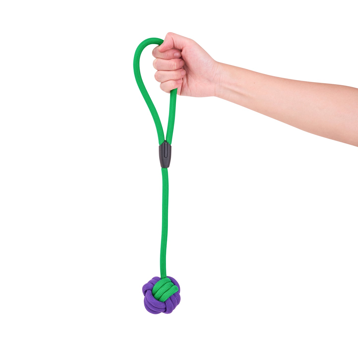 Interactive Rope Dog Toy (Green + Purple)