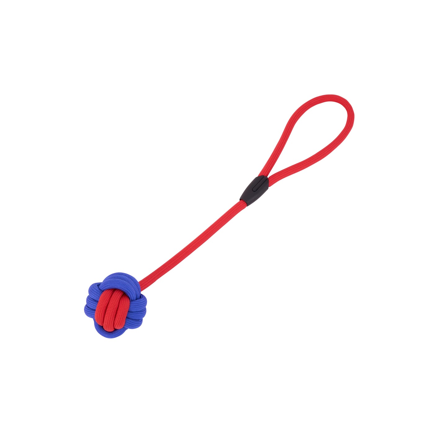 Interactive Rope Dog Toy (Red + Blue) - Durable Tug & Fetch Toy for Dogs