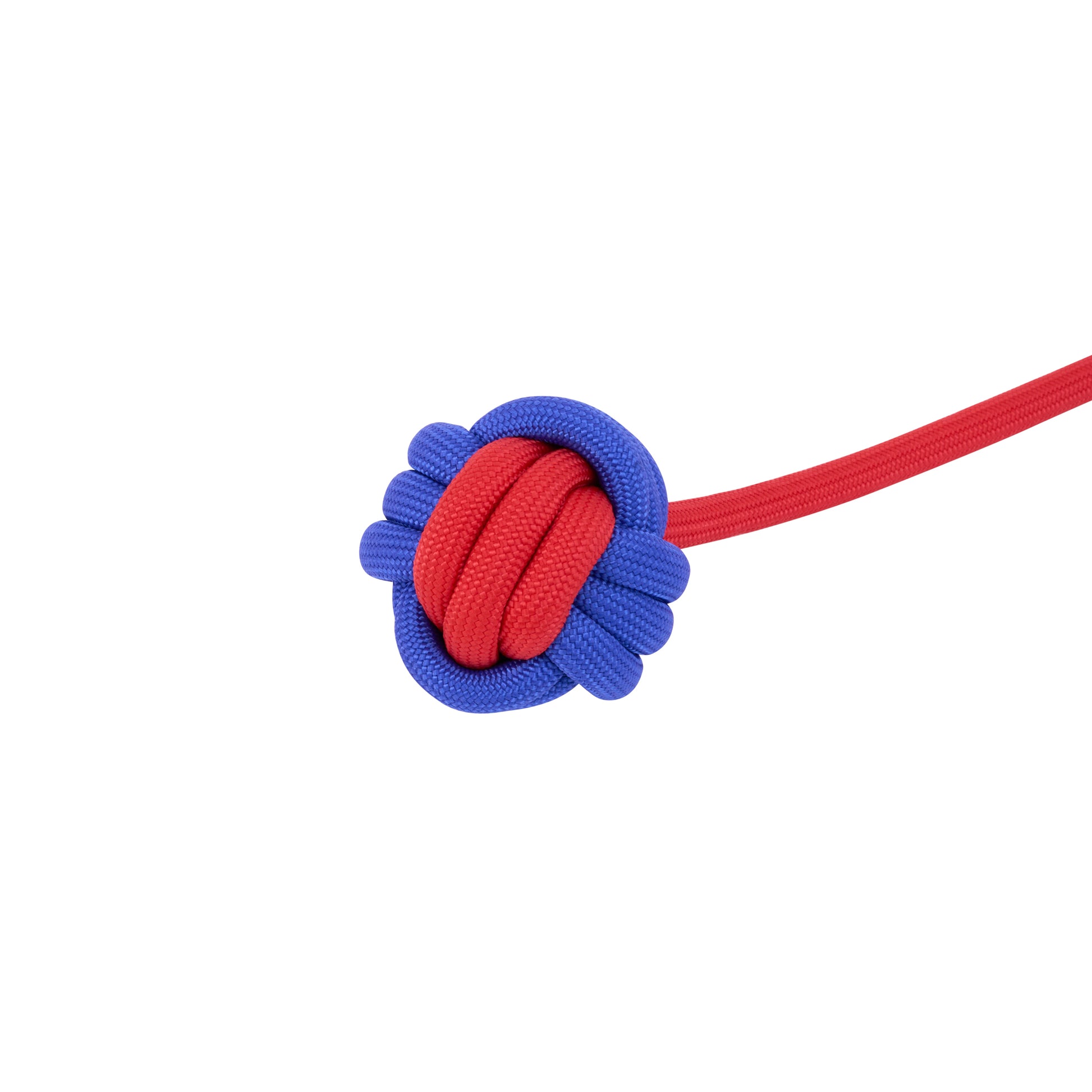 Interactive Rope Dog Toy (Red + Blue) - Durable Tug & Fetch Toy for Dogs