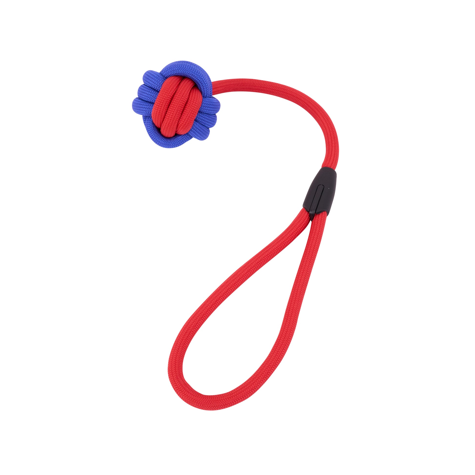 Interactive Rope Dog Toy (Red + Blue) - Durable Tug & Fetch Toy for Dogs