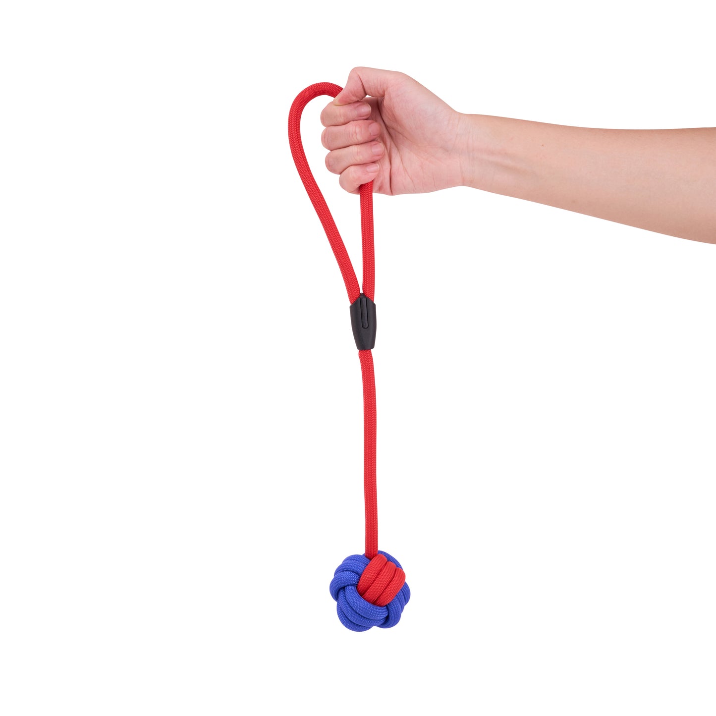 Interactive Rope Dog Toy (Red + Blue) - Durable Tug & Fetch Toy for Dogs