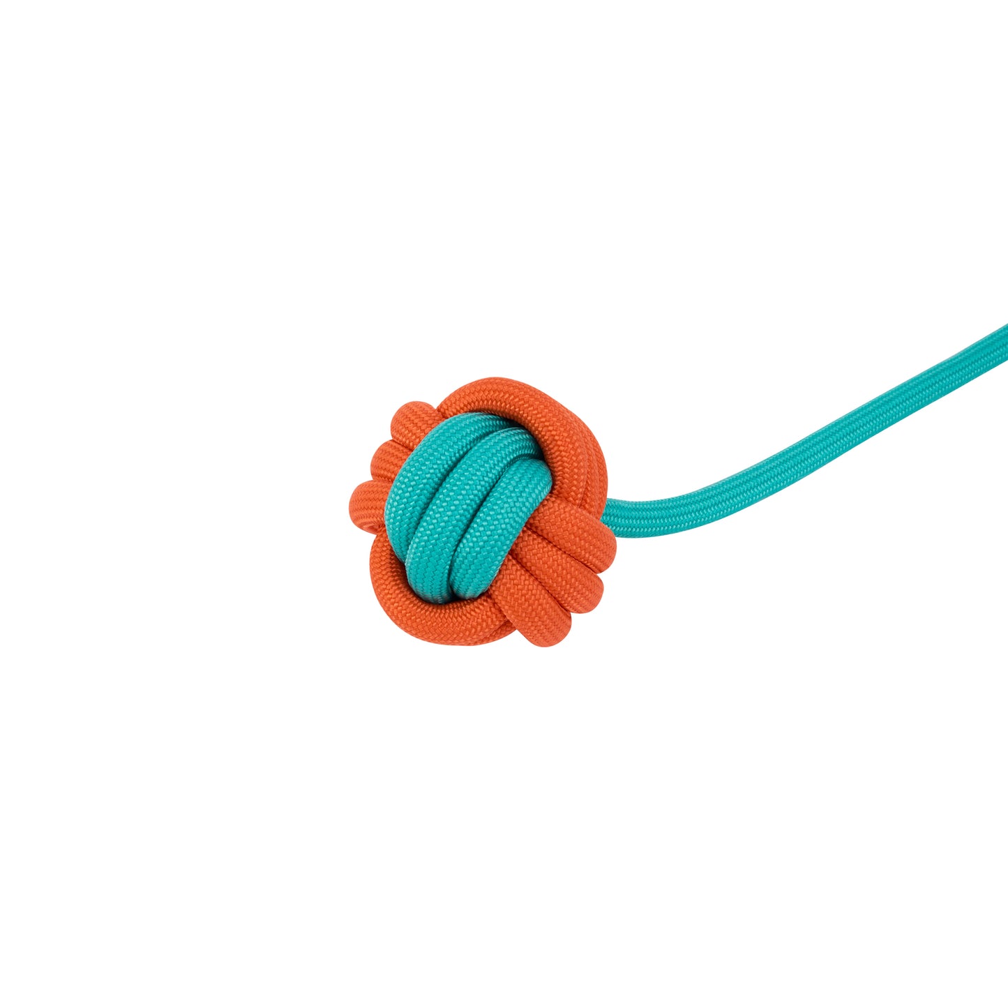 Interactive Rope Dog Toy (Teal + Orange) - Fun & Durable 