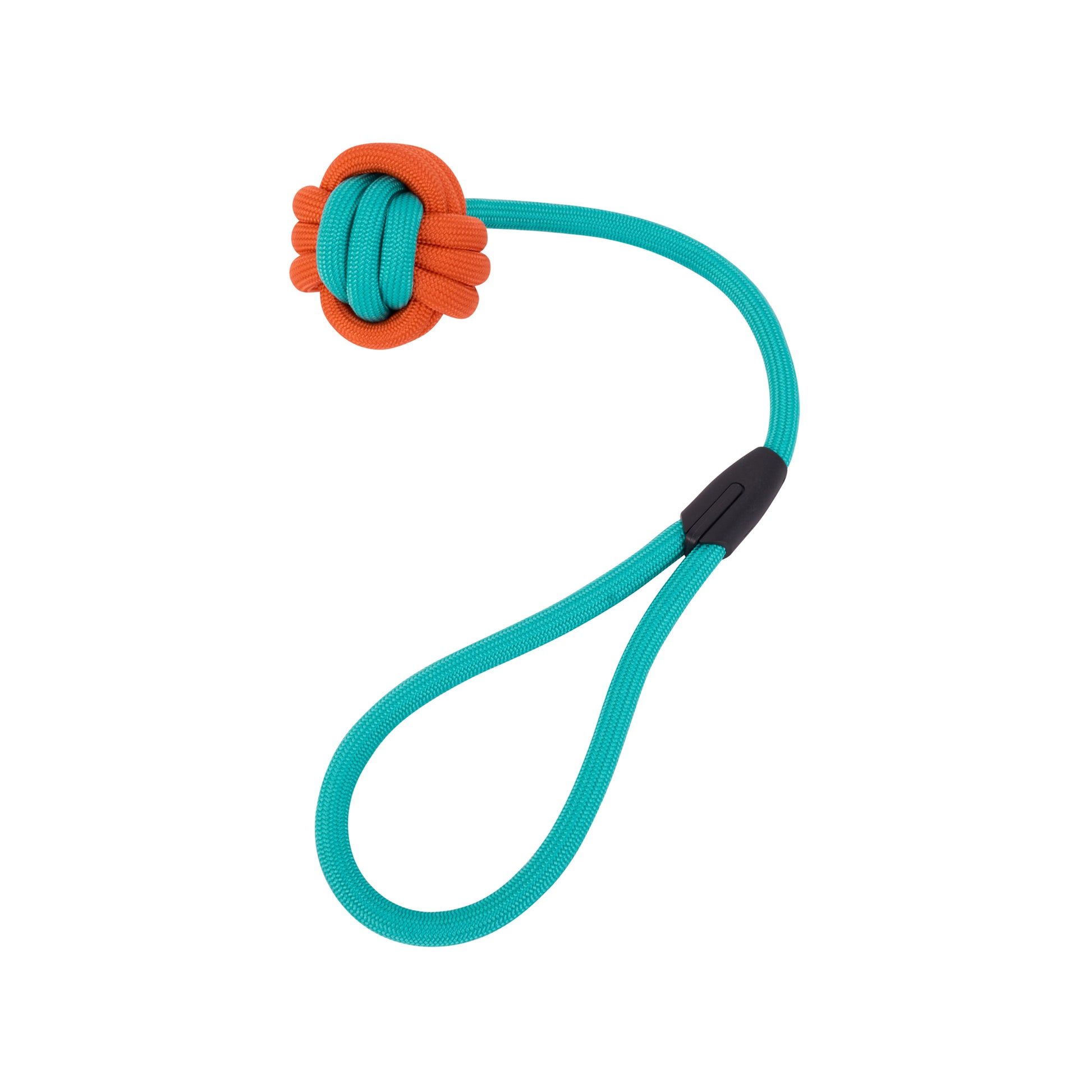 Interactive Rope Dog Toy (Teal + Orange) - Fun & Durable 