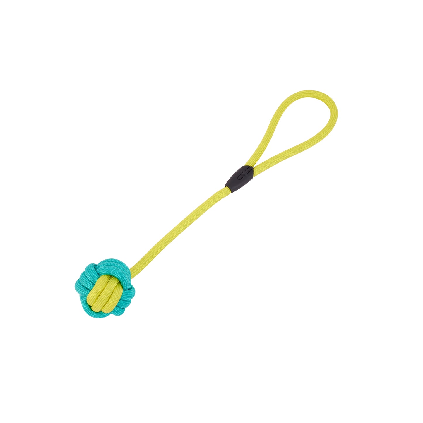 Interactive Rope Dog Toy (Yellow + Teal) - Durable & Fun Play for Dogs

