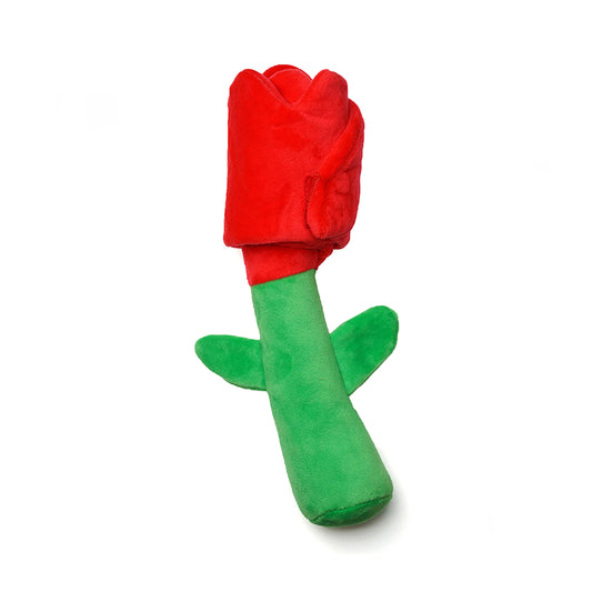 Interactive Foldable Rose Plush Puzzle Dog Snuffle Toy